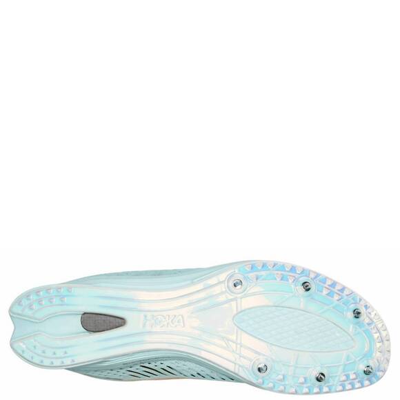 NEW HOKA men\'s cielo x md track spike shoes in blue glass/radiant yellow